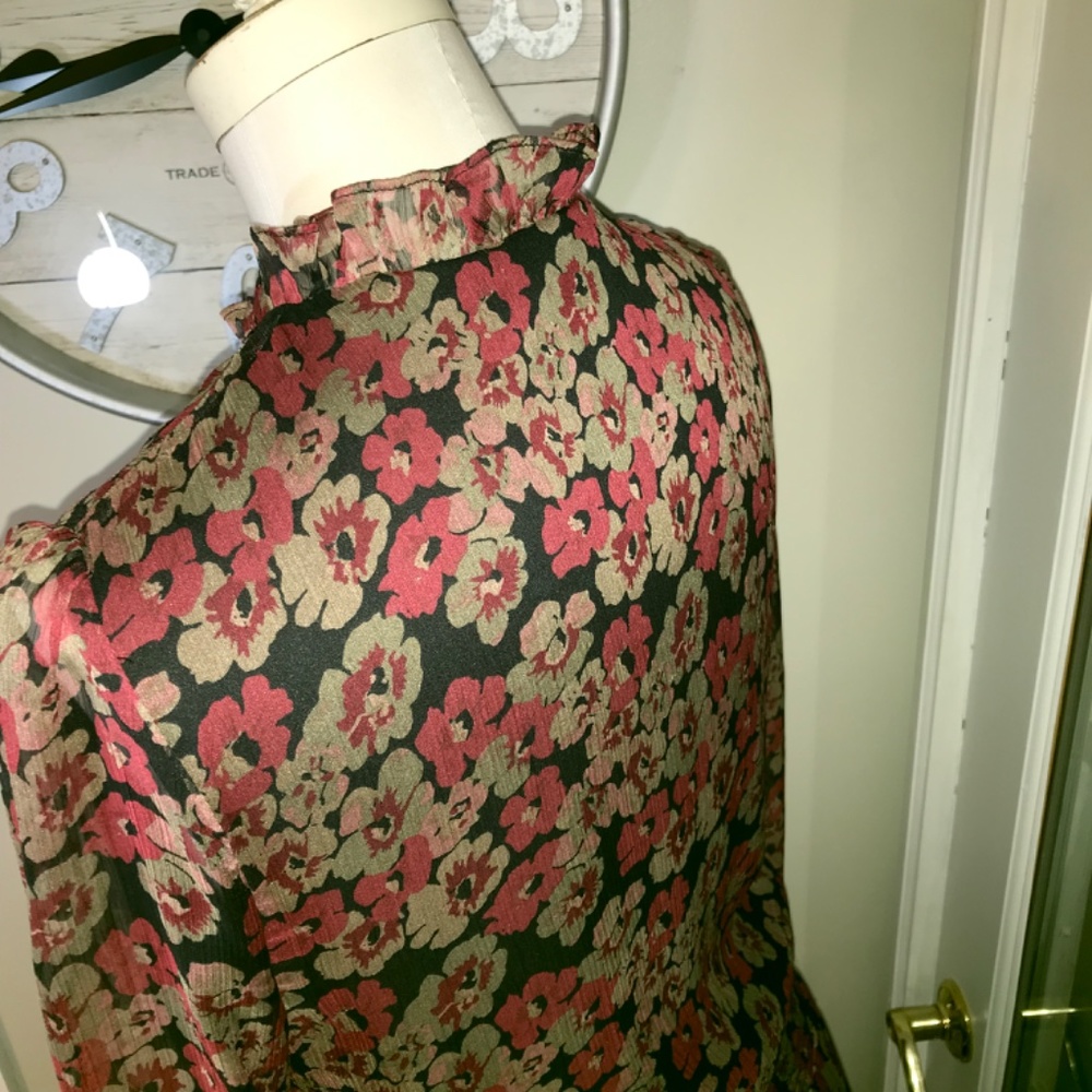 Ralph Lauren ‘cherry blossoms’ floral midi dress, size 8, great condition - Picture 12 of 16